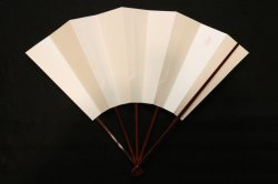 画像2: 手描き　鉄線図　（ごま竹扇子立・桐箱入））