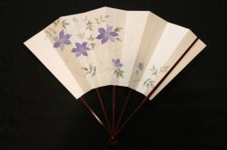 画像1: 鉄線図　（ごま竹扇子立・桐箱入））