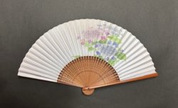 画像1: ＜琳風扇＞エレガント 紫陽花図