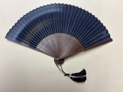 画像1: 刷毛引　濃紺　グレー