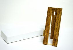 画像3: 手描き　立ち雛図　（ごま竹扇子立・紙箱入）