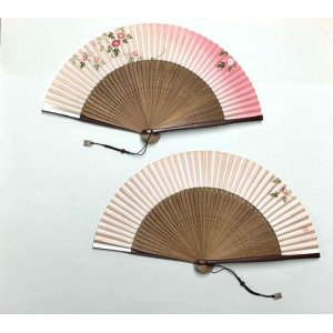 画像: ＜琳風扇＞　手描き 朝顔図