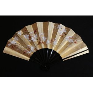 画像: 桜／紅葉　（ごま竹扇子立・桐箱入）