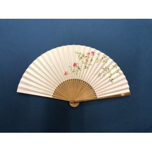 画像: ＜琳風扇＞　手描き 釣鐘草図