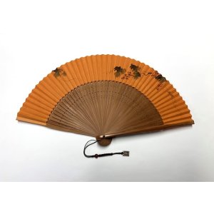 画像: ＜琳風扇＞　手描き 葡萄図