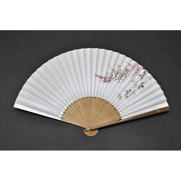 画像1: ＜琳風扇＞　手描き 月に萩図