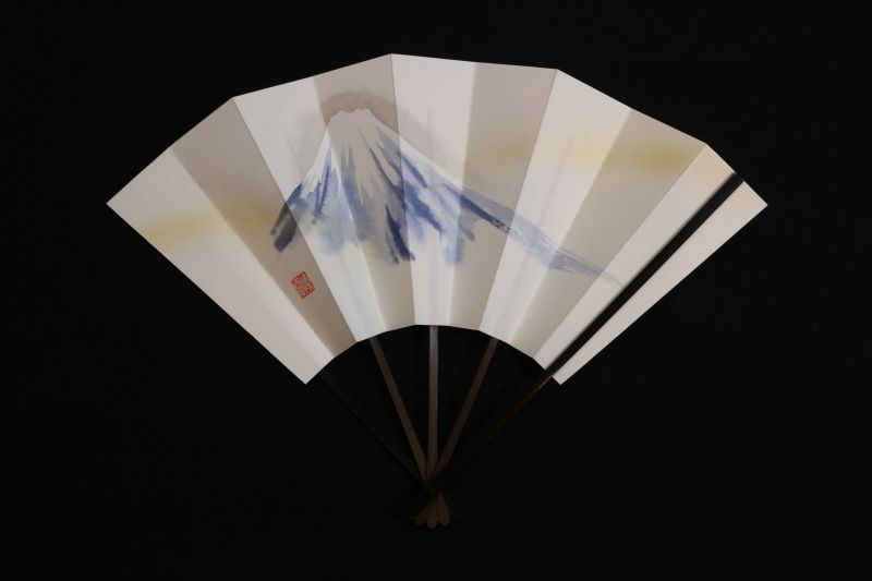 画像1: 富士図　（ごま竹扇子立・烏帽子箱入）