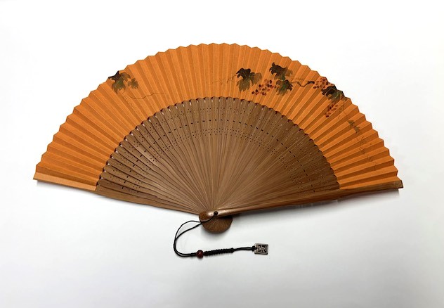 画像1: ＜琳風扇＞　手描き 葡萄図