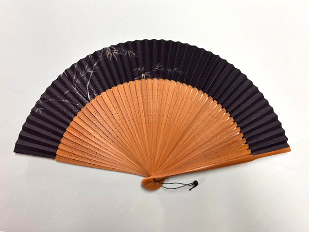 画像1: ＜琳風扇＞　手描き 竹笹図