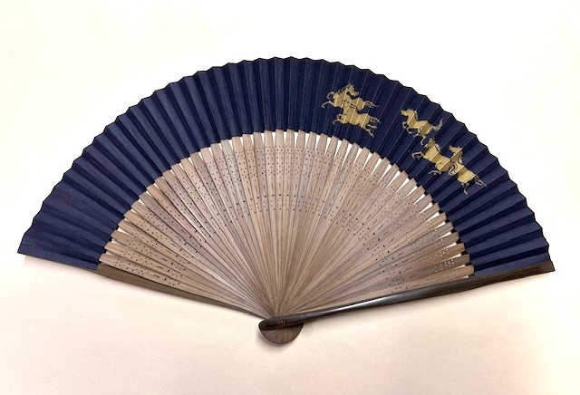 画像1: ＜琳風扇＞　木版画　金左馬