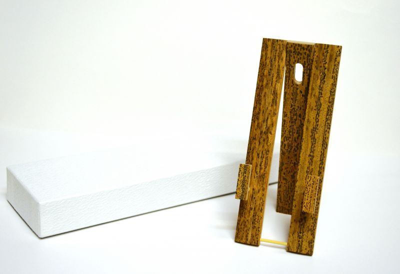 画像3: 手描き　立ち雛図　（ごま竹扇子立・紙箱入）